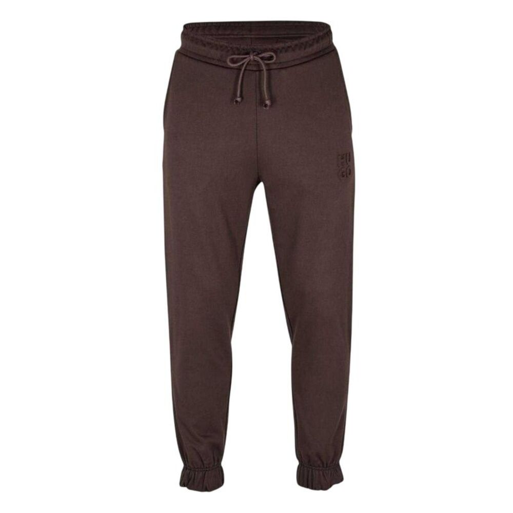Hugo Mens Dchard Cotton Logo Joggers / Dark Brown
